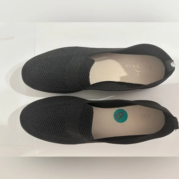 Danskin Black Knit Toe Flats Womens Size 8 Classic Minimalist Preppy Coastal - Picture 2 of 9